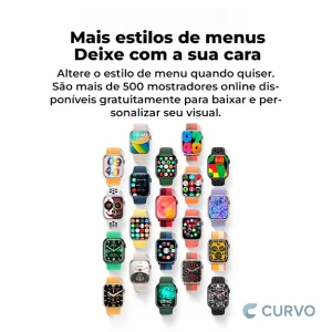 Smartwatch Watch X Pro Tela AMOLED 2.1” 45mm ChatGPT GPS Chamadas Bluetooth – Lançamento 2025 - Imagem 8